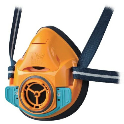 シゲマツ 防毒マスク・防じんマスク TW01SC オレンジ L　TW01SCORL