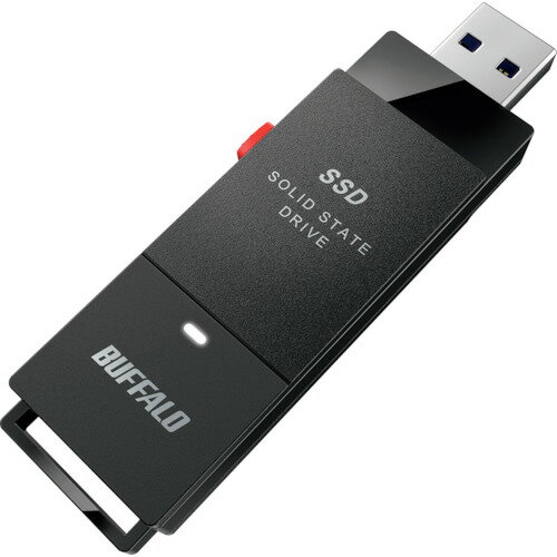 バッファロー PC対応 USB3.2 Gen2 TV録画 スティック型SSD 1TB ブラック Type-C付属 SSD-SCT1.0U3-BA