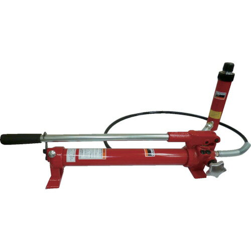 ●シリンダTMCA10-100、手動ポンプTMP-1W、油圧ホースTMS-200Tのセット●シリンダ、手動ポンプ、油圧ホースのセットです。●リターンスプリング内蔵型のため、スムーズな作業を行えます。●ラムカプラとプランジャーサドルが付いた単動式シリンダです。●ヘッド部、シリンダ部、ベース部のねじにアタッチメントなどをつけられます。●手動油圧ポンプ：TMP-1W●油圧ゴムホース：TMS-200T●ラムカプラ●プランジャーサドルリニューアルに伴い、パッケージ・内容等予告なく変更する場合がございます。予めご了承ください。広告文責：楽天グループ株式会社050-5212-8316