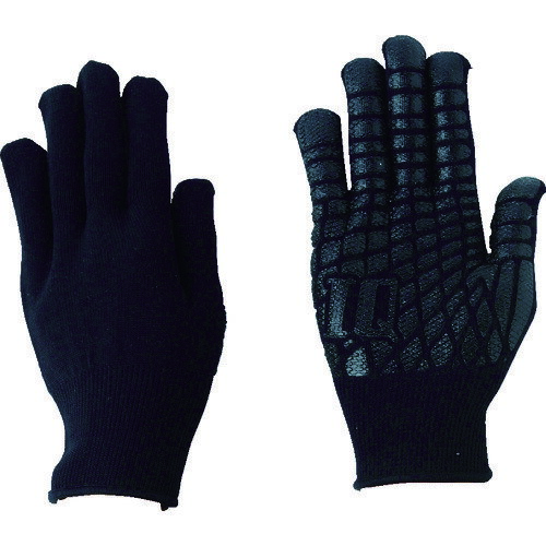 川西 すべり止め手袋 IQグローブ ブラック 2225BK