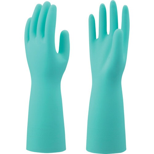 SHOWA ニトリルゴム手袋 まとめ買い 簡易包装ニトリルゴム製手袋薄手10双入 グリーン Lサイズ NO138-LG10P