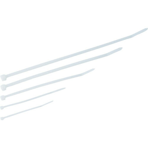 ●屋内用●使用温度範囲：-40〜85度●結束バンドの先端がカーブしており、目通しがスムーズです。●優れたヘッド構造により、しっかり結束・固定します。●屋内のケーブル・電線・配管の結束に。リニューアルに伴い、パッケージ・内容等予告なく変更する...