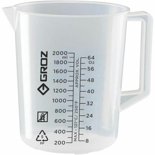 GROZ オイル用ビーカー 2000ML JUG／2000G