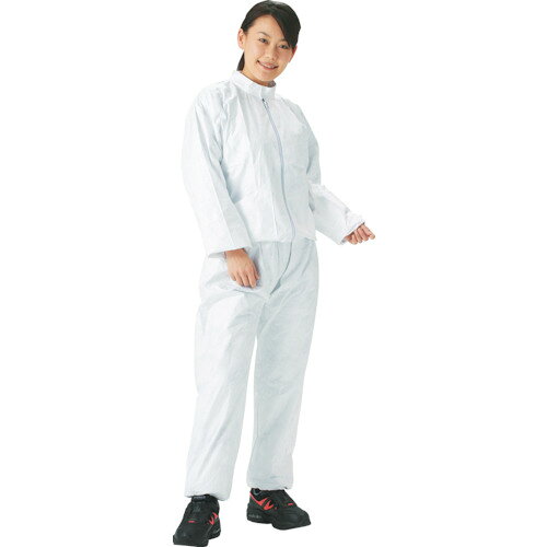 TRUSCO タイベック製作業服 立て襟ツーピース XL　DPM502