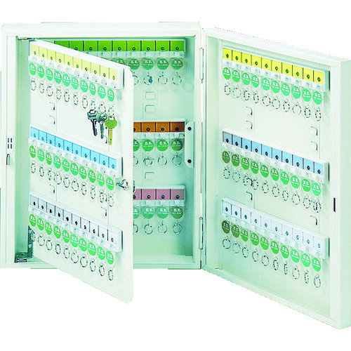 TRUSCO キーボックス 鍵付タイプ ホルダ数120個 K-120