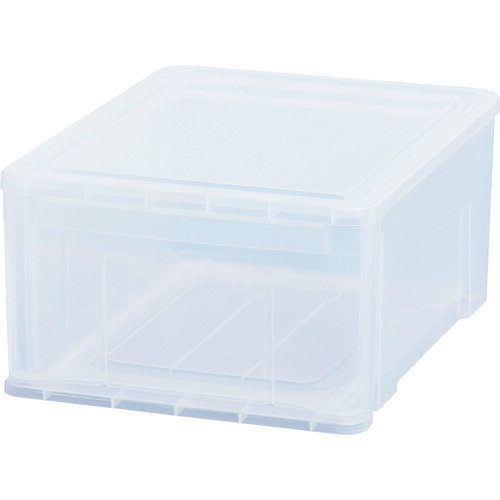天馬(TENMA) 中身が見えるシンプルな小物収納ケース 日本製 プレクシーケース 積み重ねて使用できる収納ボックス 引き出し クリアケース 【色 オールクリア】 【サイズ LL】 【幅36×奥行45×高さ21cm】 110010249