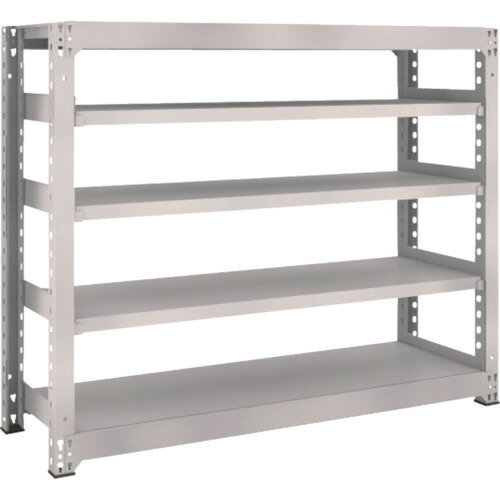 TRUSCO スチールラック M5型中量棚 1500*471*H1200 5段 単体 M5-4555