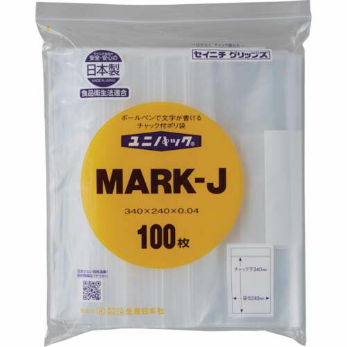 セイニチ 「ユニパック」 MARK-J 340*240*0.04 100枚入 MARK-J-100