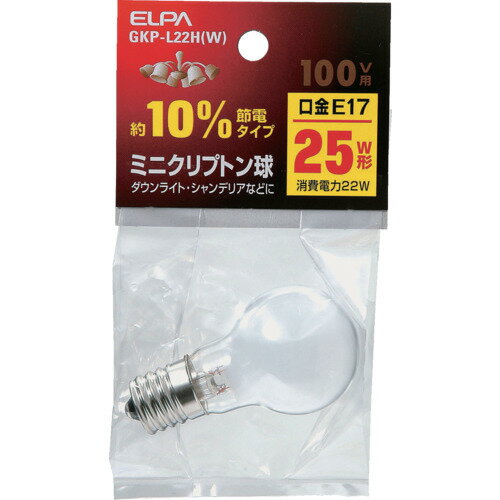 ELPAミニクリプトン球GKP-L22H(W)