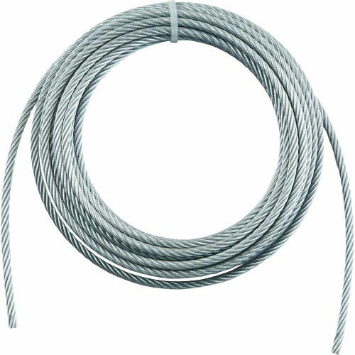 TRUSCO 手動ウインチ用ワイヤー8*10M用(切りっ放し) WW8-10