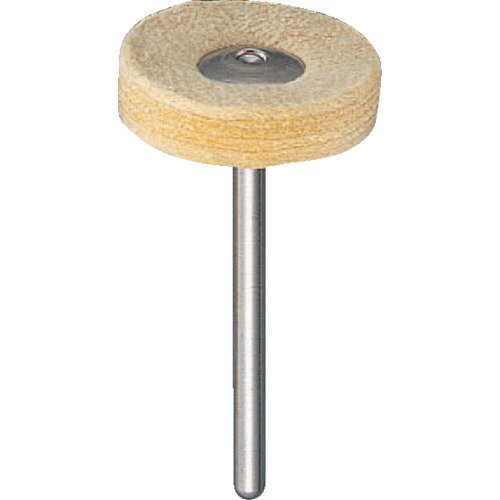 TRUSCO 平型ブラシ フランネル 布 外径20X軸長40X軸3 203H-9