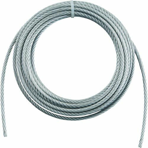 TRUSCO 手動ウインチ用ワイヤー8*20M用(切りっ放し) WW8-20