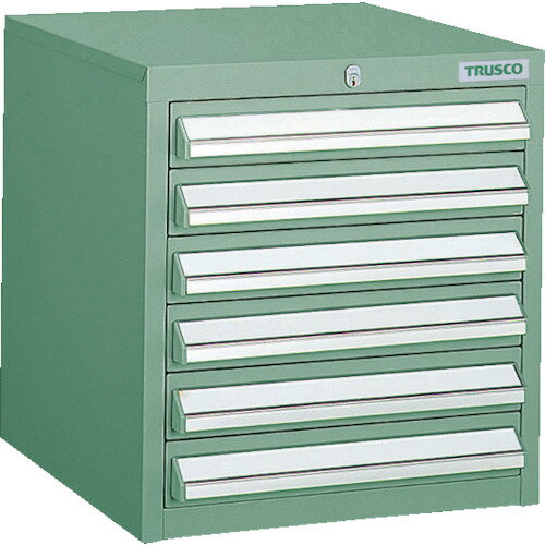 TRUSCO LVR型キャビネット 392X412XH420 引出6段 LVR-421