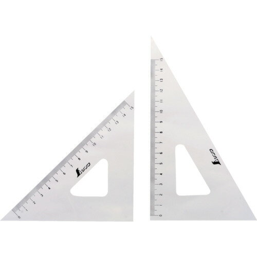 乐天商城 - シンワ アクリル三角定規24cm 75256