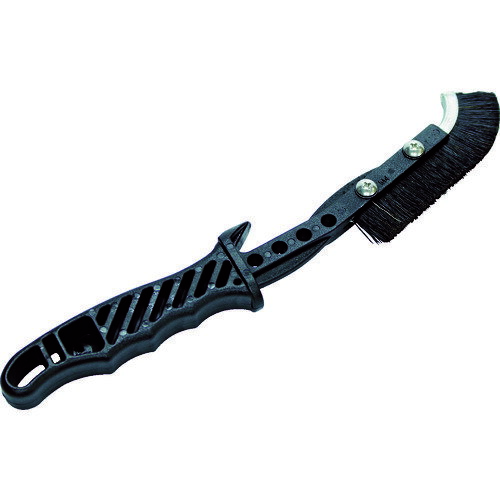 TRUSCO チャンネルブラシ EグリップJ型 豚毛　TEBJHH