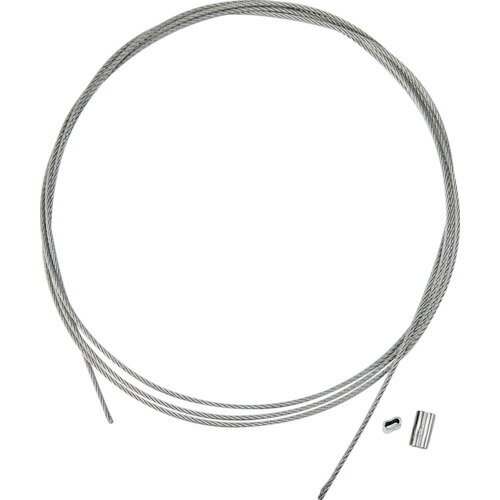 乐天商城 - TRUSCO ステンレスワイヤカットロープ+スリーブ付 1.5パイ*5000mm(ステンレススリーブ2個付 ) SRCWS1.5x5M