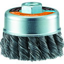 TRUSCO 電動工具用ツイストカップブラシ Φ75 SUS0.5 TCBC-75S