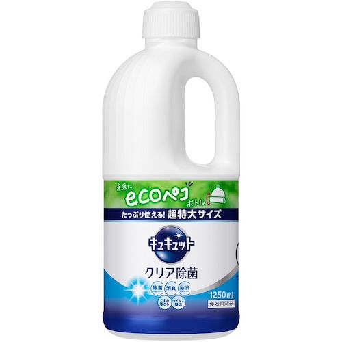 Kao キュキュット クリア除菌 つめかえ用 1250ml 418609