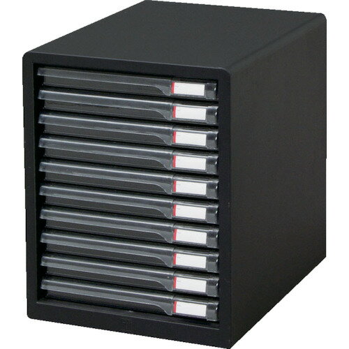 IRIS 245973 レターケース浅型10段 265*350*345 ダークグレー L-10SR-DGY