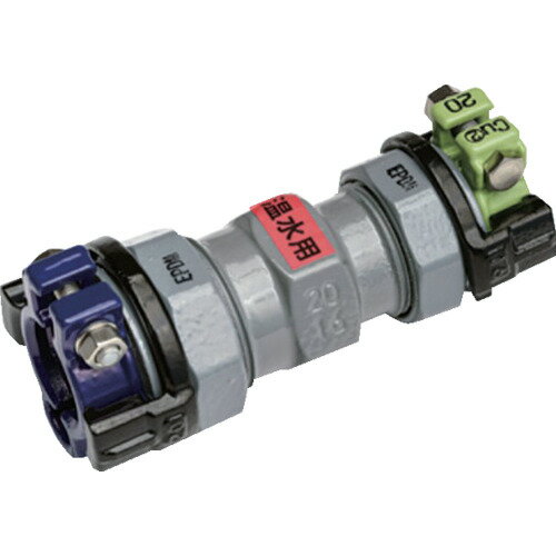 樂天商城 - SKカワニシ 塩ビ管*銅管2形用異種管継手 SKXソケット V25*Cu(2)25(温水用) SKX-S-V25XCU2-25-O