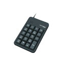 エレコム USBハブ付テンキーボード ブラック TKTCM012BKRS