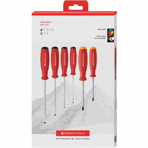 PBスイスツールズ スイスグリップ・ドライバーセット(BOX) 8560CBB