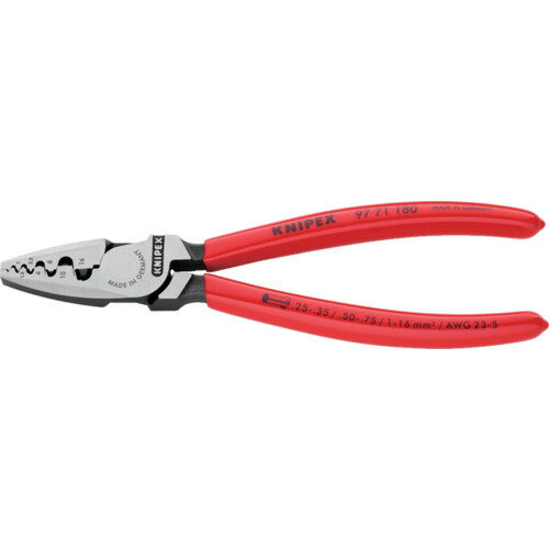 KNIPEX 9771-180 エンドスリーブ用圧着ペンチ 9771-180