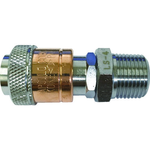 小池酸素 アポロコック(ソケット) 配管用 適用流体燃料ガス 接続サイズPT3/8 LS4