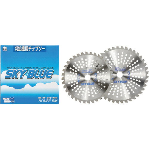 ハウスB.M 刈払チップソー「SKY BLUE」　SB255