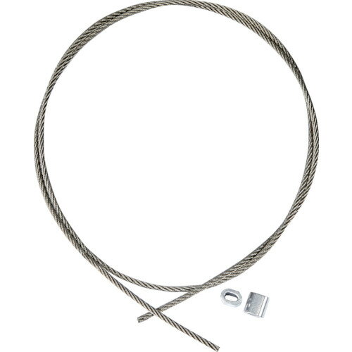 乐天商城 - TRUSCO ステンレスワイヤカットロープ+スリーブ付 3.0パイ*4000mm(アルミスリーブ2個付 ) SRCWS3.0x4M