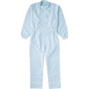 TRUSCO 制電糸グリッド仕様フード無つなぎ服 ホワイト L TCOGWL