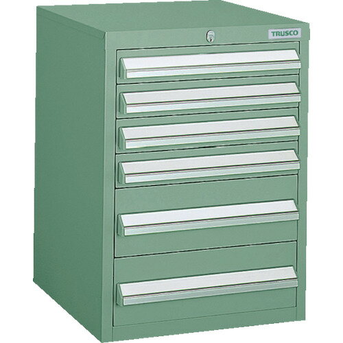 TRUSCO LVR型キャビネット 392X412XH540 引出6段 LVR-541