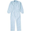 TRUSCO 制電糸グリッド仕様フード無つなぎ服 ホワイト M TCOG-W-M