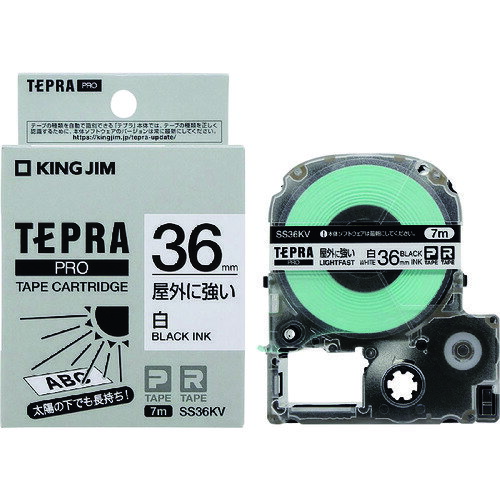 KING JIM ()֥ƥץPROơ 36mm ˶٥롿٥롿ʸ Ĺ7m SS36KV