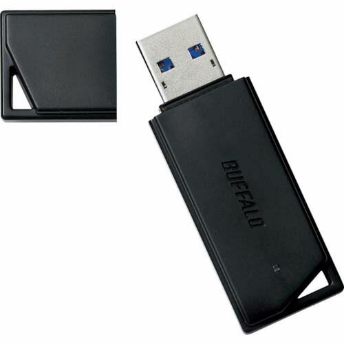 BUFFALO USB3.1(Gen1)��USB3.0�б� USB���꡼ �Х�塼��ǥ� 64GB �֥�å� RUF3-K64GB-BK