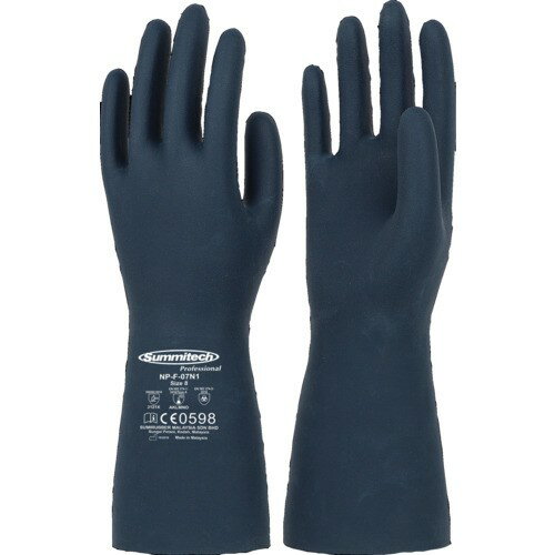 サミテック 耐油・耐溶剤手袋 サミテックNP-F-07N1 L ダークブルー 9776