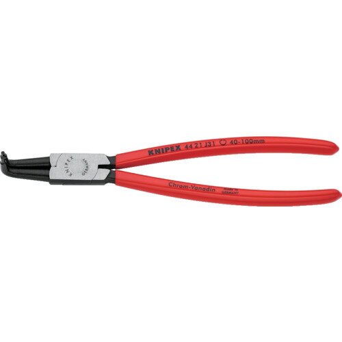 KNIPEX 4421-J31 穴用スナップリングプライヤー 曲 4421-J31