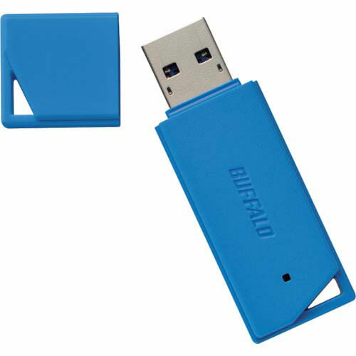 BUFFALO USB3.1(Gen1)��USB3.0�б� USB���꡼ �Х�塼��ǥ� 64GB �֥롼 RUF3-K64GB-BL