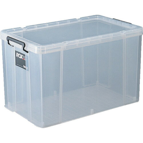 天馬(TENMA) 耐久性に優れた収納ケース ロックス クリアケース コンテナボックス 押入れ クローゼット 衣装ケース プラスチック 幅44×奥行74×高さ4...