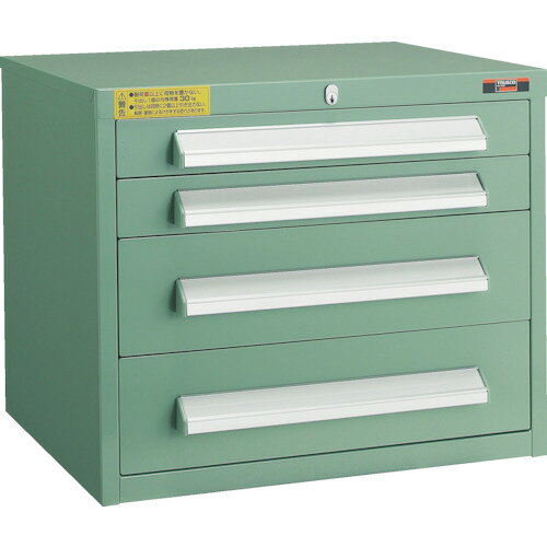 TRUSCO WLVR型キャビネット 500X412XH420 引出4段 WLVR-422