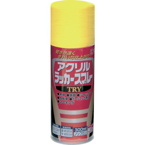 ニッぺアクリルラッカースプレーTRY300mlゴールド222T020-300