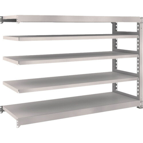 TRUSCO スチールラック M5型中量棚 1800*571*H1200 5段 連結 M5-4665B