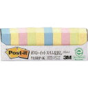 3M ポスト・イット 25X7.5mm 100枚X10パッド 4色入り 715RPK