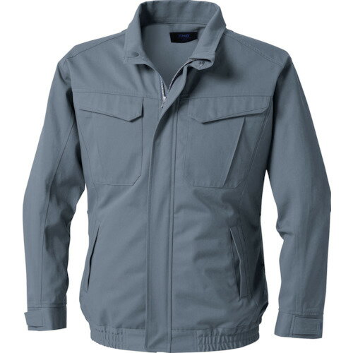 空調服 難燃長袖ブルゾン グレー 4L KU92240K50S6