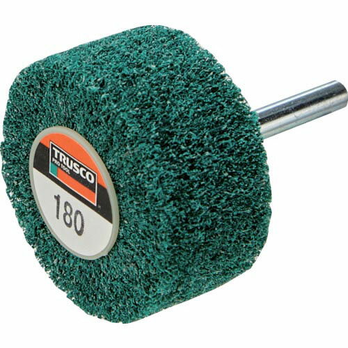 ●最高使用回転数：3000rpm●外径*幅*軸径*軸長：30*25*6*40mm●ステンレス、一般金属兼用です。●ナイロン繊維がクッションの役割をし、被研磨材を削り込みすぎることを防ぎます。●ナイロン繊維不織布に研材を特殊樹脂接着剤で固着させてあり、耐薬品性、耐水性、弾力などに優れています。●自生作用によっていつも新しい表面が表れるため、目づまりが起こりにくく、研磨の初期から終期まで仕上げ面の表面粗さが一定です。●長い間形を持続します。エッジがボロボロにかけることもありません。●塗装はがし、メッキ前の研磨。ステンレス、鉄、合金、木材、プラスチックなどの研磨に最適。●使用工具：ストレートグラインダー。●最高使用回転数以下でご使用ください。●作業時は必ず安全帽、安全メガネなどの保護具をご着用ください。リニューアルに伴い、パッケージ・内容等予告なく変更する場合がございます。予めご了承ください。広告文責：楽天グループ株式会社050-5212-8316