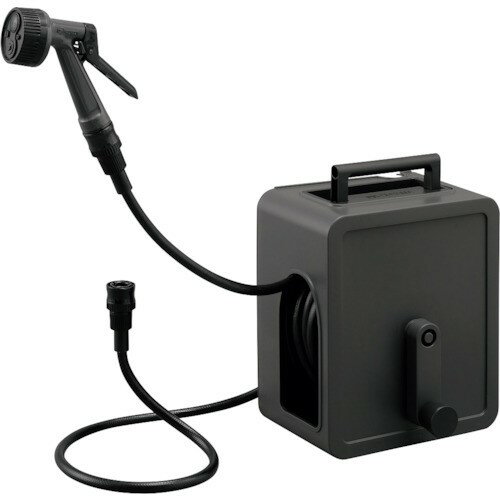 IRIS292685フルカバーコンパクトホースリール15mダークグレーFCH-15M-DH