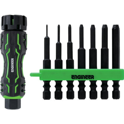 ●セット点数：8●MINIドライヴ(DZ-80)と潰れた六角穴付ボルトを叩かず外せるネジモグラミドル7本組(DBZ-401)のセット。●先端形状により、潰れた六角穴付ボルトを叩かず外せます。●狭く奥まった場所でも使える細軸仕様。●携帯性と操作性に優れたコンパクトグリップ。●固着したネジもラクラク回せるボルスター(対辺13mm)付き。●軸ブレが無く安定した精密作業が可能なスピンヘッドを搭載。●収納、持ち運びに便利な専用ビットホルダー付き。●潰れた六角穴付きボルトの取り外しに。●現場での修理、整備、自動車、バイク、自転車のメンテナンス、日曜大工に。●錆や接着剤などで完全に固着したネジには使用できない場合があります。リニューアルに伴い、パッケージ・内容等予告なく変更する場合がございます。予めご了承ください。広告文責：楽天グループ株式会社050-5212-8316