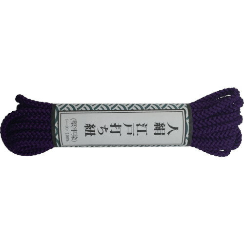 ユタカメイク 江戸打ち紐 中丸 約3m 紫　AR1110