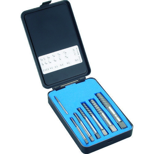 TRUSCO エキストラクターセット ラセン型 7本組 樹脂ケース入 EXS1830S