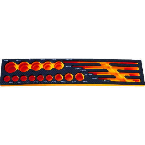 TRUSCO EVAフォーム 黒×オレンジ 3段式工具箱用 TIT44SBKF5